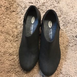 Dr. Scholl’s Black/Brown Wedge Booties, Size 7.5